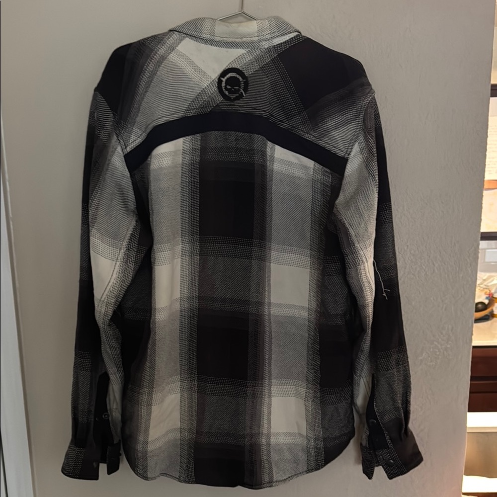 Black and White Plaid Shirt